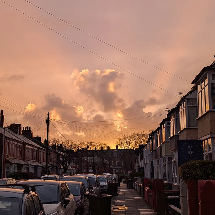 A Crosby sunset, taken by Abigail Sinclair